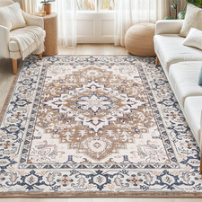 5X7 Area Rugs for Living Room, Washable Area Rug, Rugs for Bedroom, Kitchen, Vin