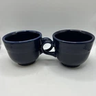 Fiestaware Fiesta Teacup Coffee Cup Turquoise & Blue Set Of 5 Small Mugs