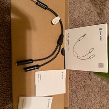 Syncwire Headphone Splitter, Nylon-Braided Extension Cable Audio Stereo 3.5mm ja