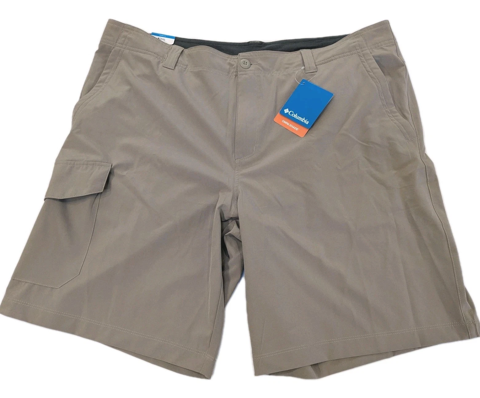 Columbia Eaglecrest Shorts Men 40 Dark Beige Omni-Shade Cargo Hiking Outdoor NWT