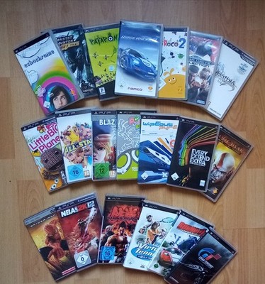 Sony PSP Sammlung Tekken Final Fantasy Ridge Racer Patapon Wipeout Portable