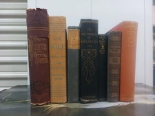 Vintage Lot Of 9 Books, Decorative.