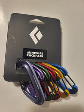 Black Diamond Miniwire Rackpack Carabiners 6 Pack Lightweight Climbing Gear