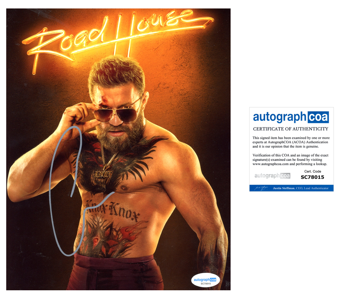 Photo Dédicacée De Conor McGregor – Tirage Luxe Signé – Années 2000 – UK