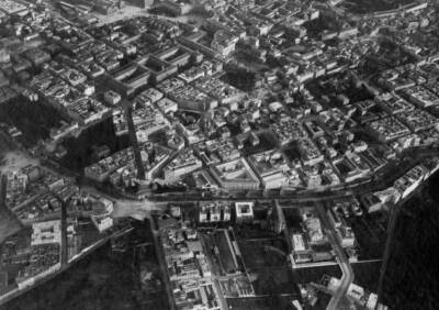 Rome Aerial View 1920 OLD PHOTO