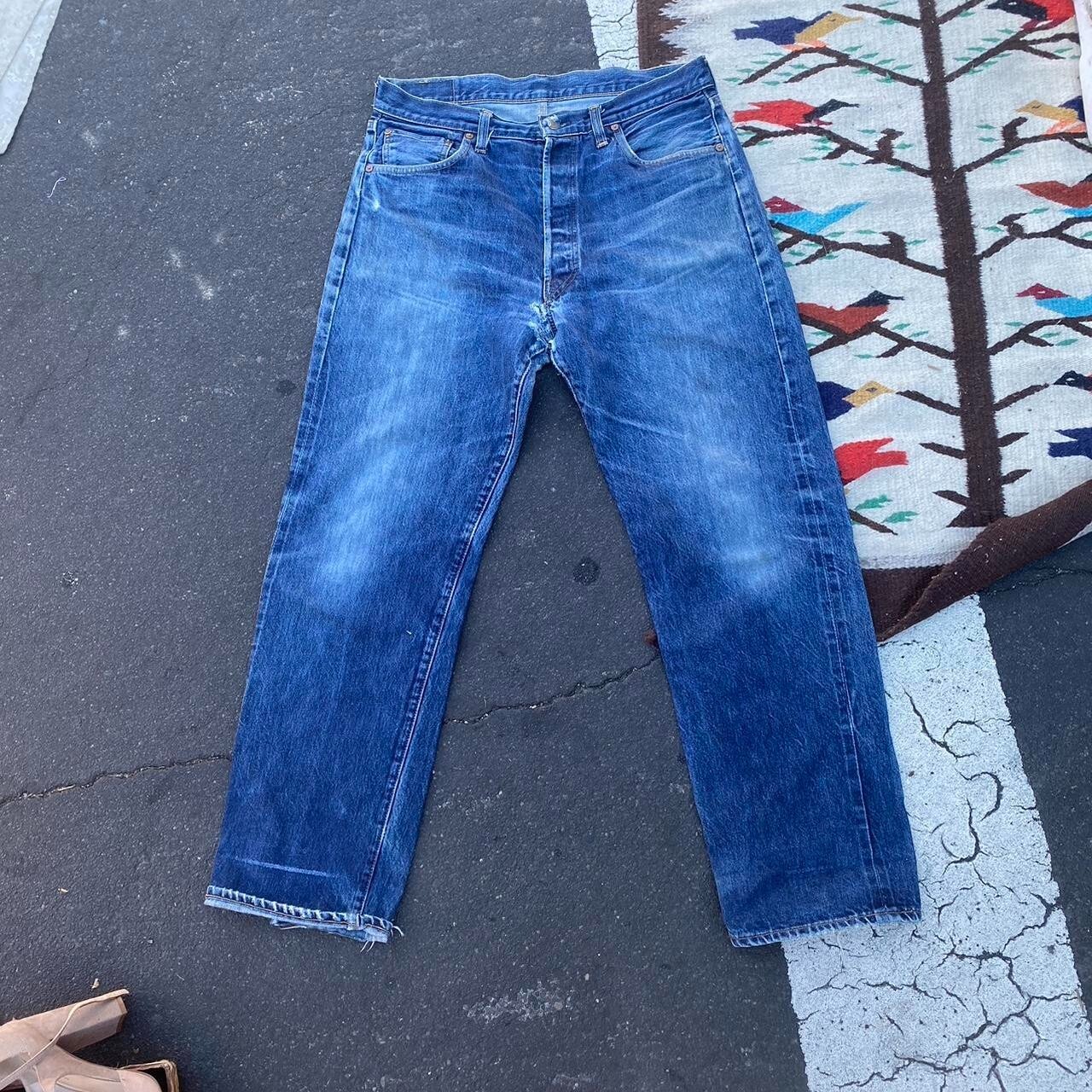Vintage 1950s1960s Hidden Rivet Selvedge Big E Levi’s 501XX Jeans Size