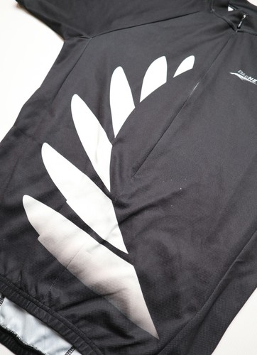 NEW ZEALAND CYCLING SHIRT JERSEY TRIKOT MAILLOT ORCO BLACK VINTAGE MENS M MEDIUM - Picture 11 of 14