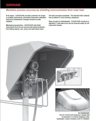 Instrument weather protection SunShade Ametek Obrien E3B, element ...