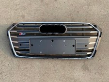 S5 Stil Glänzend Grau Grill Kühlergrill Frontgrill Für Audi A5 S5 2017-19 Chrome