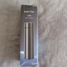 LED Temperature Display Black Leak Proof Smart Cup