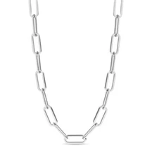Stainless Steel Paperclip Chain Necklace - Stainless Steel Cable 6mm Necklace