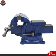 4" Bench Vise with Anvil Swivel Locking Base Table top Clamp Heavy Duty Vice New