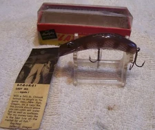 061725 VINTAGE KAUTZKY'S LAZY IKE KL-38 BR W  LURE 2.5"