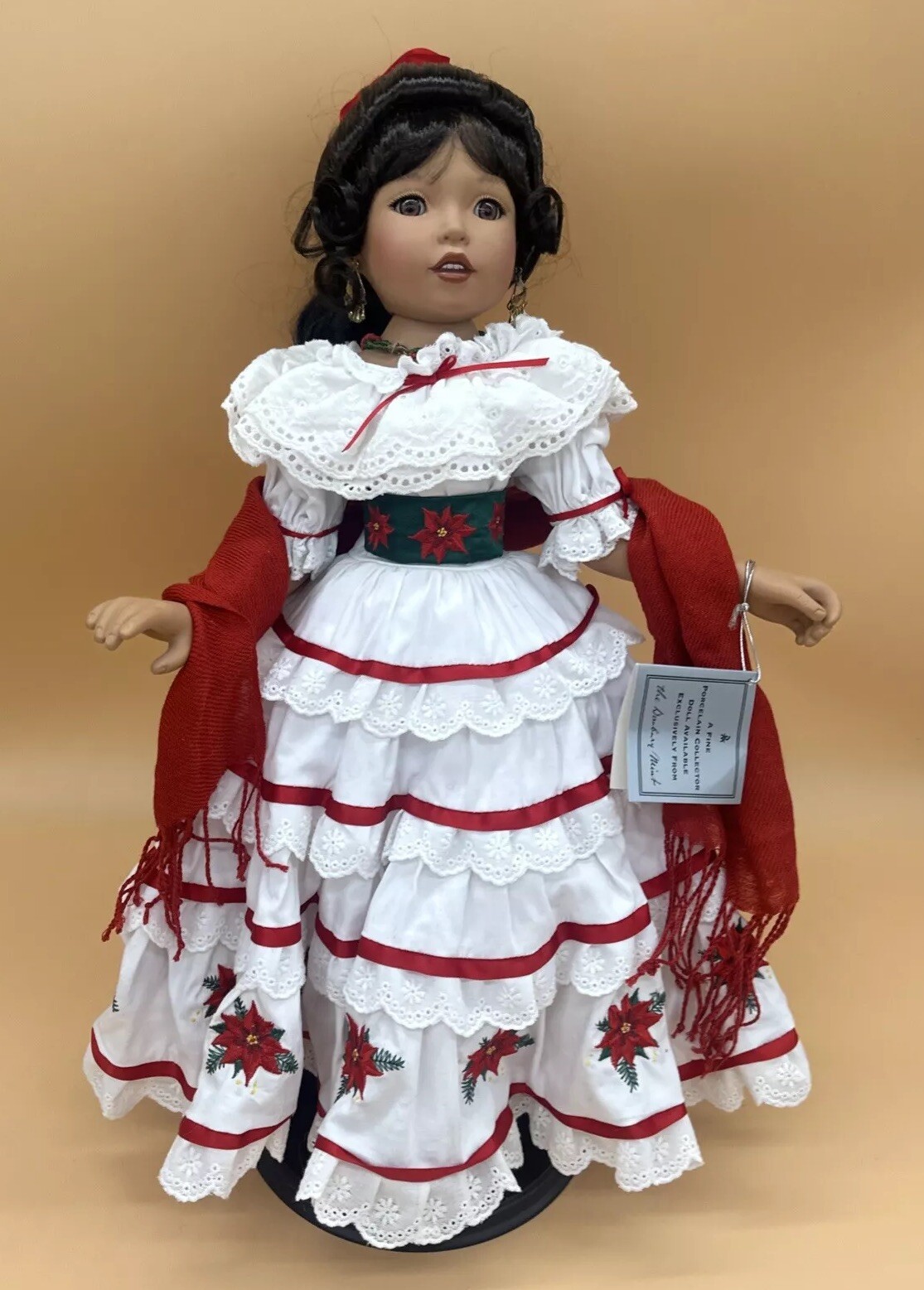 Belinda Navidad Doll Danbury Mint by Donna RuBert Christmas Doll LatinaHispanic
