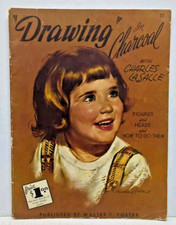 Vintage Walter Foster Art Book Drawing In Charcoal Charles LaSalle MAGS01