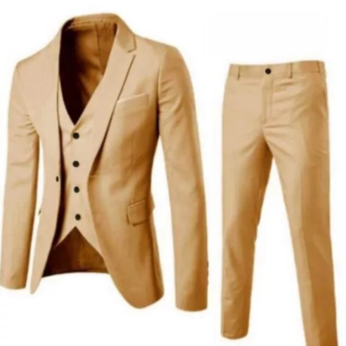 Men's Suits One Button Slim Fit 3-Piece Suit Business Formal Jacket Pants Set UK - Picture 15 of 24