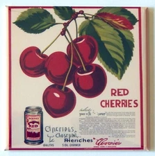 Cherries FRIDGE MAGNET sign advertisement "style B"