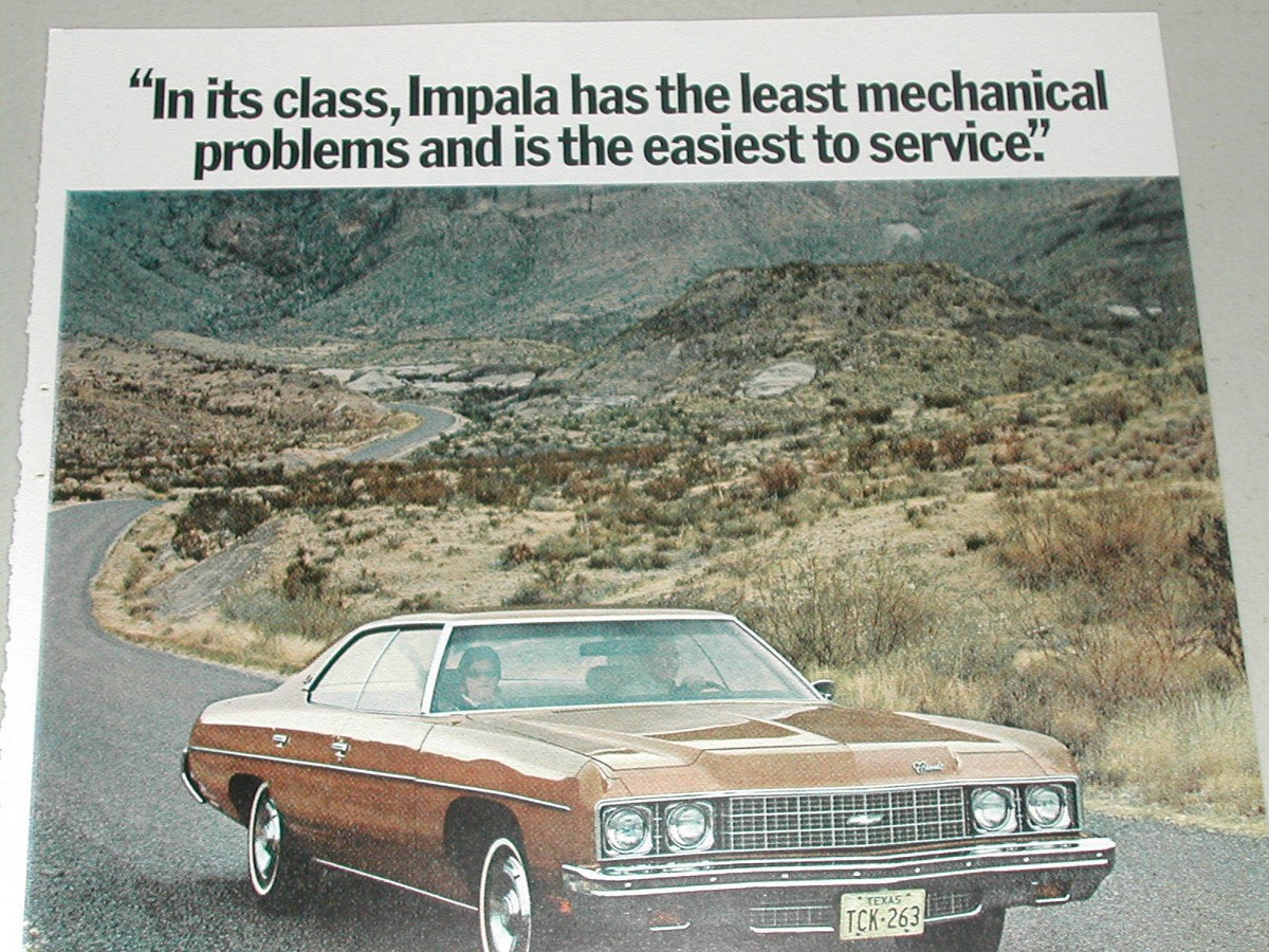 1973 CHEVROLET IMPALA advertisement, Chevrolet Impala Sport Sedan