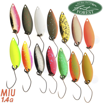 Forest MIU 1.4 g 25 mm Area Trout Spoon Assorted Colors | eBay
