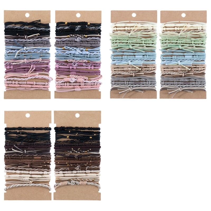 Colorful 24-Pack Hair Ties for Party Hairstyles