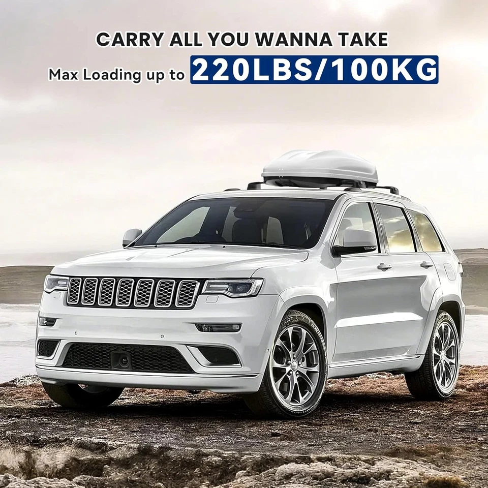 Portaequipajes de carga con barra transversal de techo para Jeep Grand Cherokee 2011-2022 Foto 4 de 4