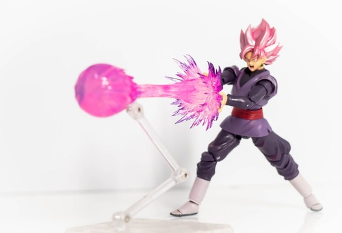 SH Figuarts Dragon Ball Personalizado Goku Negro Rosa Rosa Rosa Kamehameha SOLO EFECTO - Imagen 2 de 4