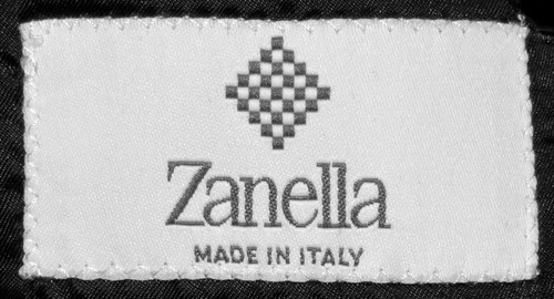 BLACK ZANELLA SPORTCOAT JACKET SZ 44 R SB 2 BUTTON 100% ALL SEASON WEIGHT WOOL - Picture 2 of 4
