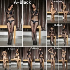 1D Oil Shine Bodysuit Super Shiny Transparent Full Bodystocking & Glo Glossy