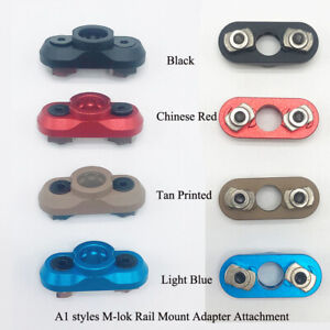 Blue/Red M-lok Rail Attachment 1.25'' Black QD Sling Swivel Adapter Mount Kit 