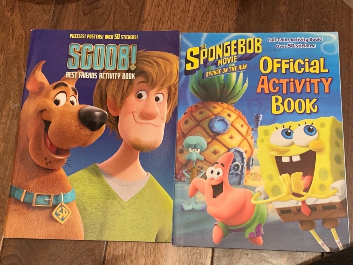 Sponge Bob Movie Official Activity Book and Scoob! Scooby Doo
