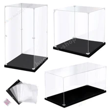 Acrylic Display Case Dustproof Clear Box Showcase for Action Figures Models Doll