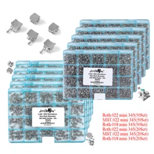 AZDENT Dental Orthodontic Brackets Braces Mini Roth/MBT .022" Hooks 3 4 5 FDA