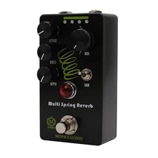 MOSKYaudio Multi Spring Reverb Guitar Bass Effect Pedal 4 Models DC 9V