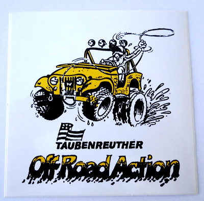Werbe-Aufkleber Taubenreuther Off Road Action 4x4 80er Motorsport Oldtimer