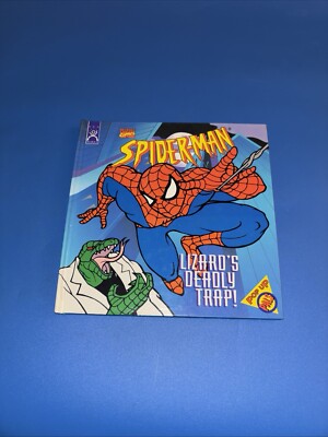 Marvel 1995 Spider Man Lizards Deadly Trap Pop-Up Book AB