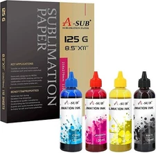 Sublimation Bundle - A-SUB Sublimation Ink 480ML + A-SUB Sublimation Paper 125g