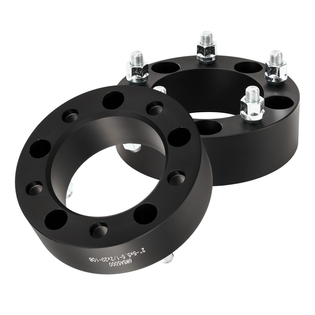 4x 2 Inch Wheel Spacers 5x5.5 1/2x20 For Jeep CJ5 CJ6 CJ7 Ford F150 E150 – Black