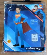 Halloween Rubies Superman Childs Costume Medium 7-8 Includes Jumpsuit Cape