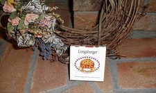 Longaberger Pottery 1998 All American Pie Tie On New In Box USA Made
