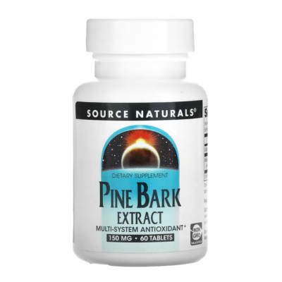 Source Naturals, Pine Bark Extract, Pinienrindenextrakt, 150 mg, 60 Tabletten