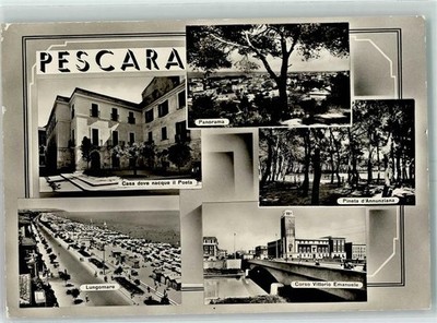 10418003 - Pescara Casa dove nacque il Poeta Pineta dAnnunziana Lungomare Corso
