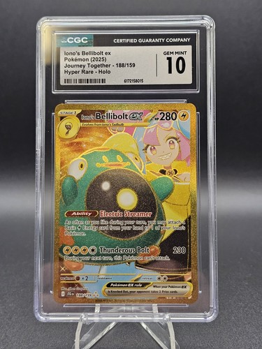 Iono's Bellibolt ex graded CGC 10 for sale on eBay