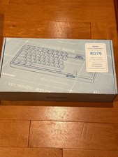 Womier RD75 Keyboard Quick Release Full Aluminum Tri-Mode Connect Milk White NEW