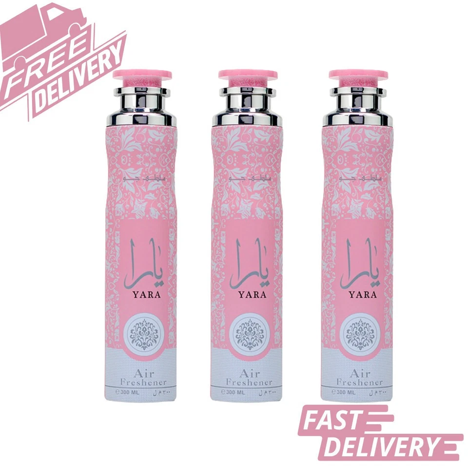 LATTAFA 300 毫升空气清新剂 – 豪华家居和汽车喷雾持久阿拉伯香味 — 第 3/3 张图片