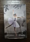 5 Gram Silver Ballerina. .999 Fine SilverBar.
