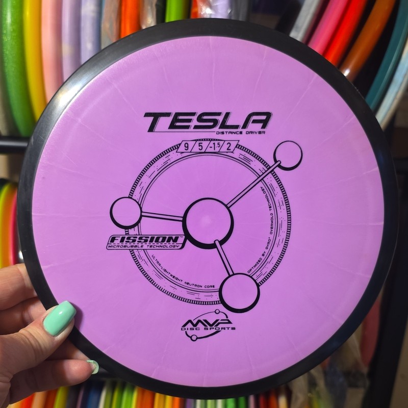 MVP Disc Sports Fission Tesla Distance Driver Purple Black Fission 162g