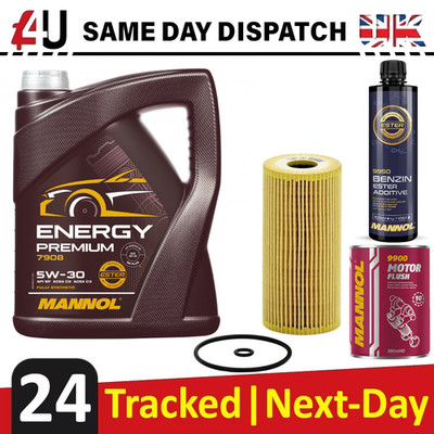 5W-30 5L ENGINE OIL & FILTER FOR  GENESIS G70 HYUNDAI KIA FLUSH ADDITIVE