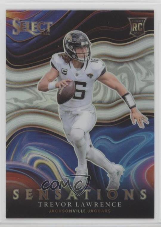 2021 Panini Select Sensations Silver Prizm Trevor Lawrence Rookie RC 19pj