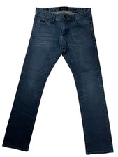 Superdry Mens Jeans Blue Corporal Slim Copper Denim Zip Blue Wash Tag W34 L32