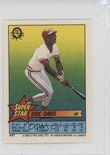 1989 Super Star Sticker Backs Eric Davis Shawon Dunston Jose Bautista #47 0au4
